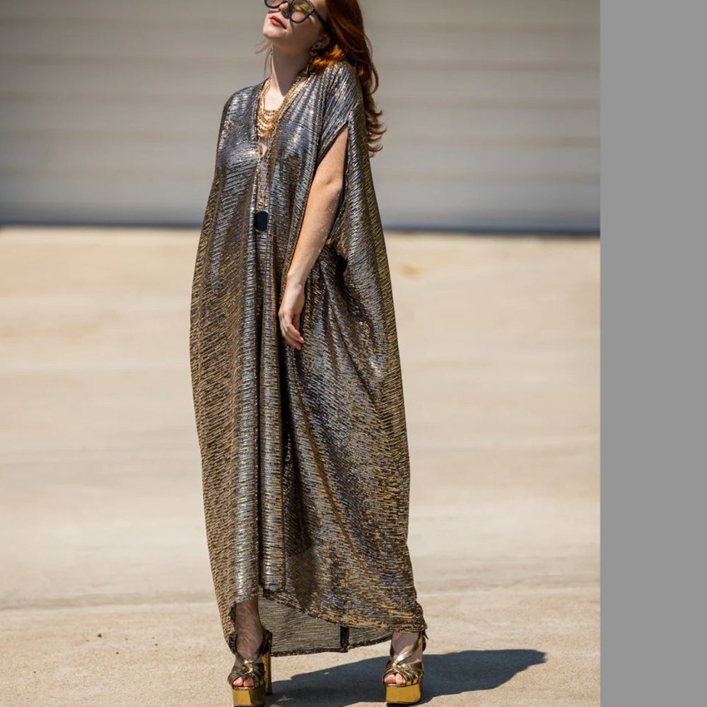 Jennafer Grace Disco Sequin Caftan Dress - Limited Edition One Size Fits All